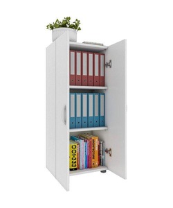 VCM, Büroschrank Bücher Ordner Aktenschrank Büromöbel Schrank Ulas 3-fach Drehtüren Büroschrank Bücher Ordner Aktenschrank Büromöbel Schrank Ulas 3-fach Drehtüren, MID.YOU Aktenschrank 49/108/34 cm , Ulas 3 , Weiss , Holzwerkstoff , 2 Fächer , 49x108x34 cm , melaminharzbeschichtet,melaminharzbeschichtet,Nachbildung,Nachbildung , In verschiedenen Grössen erhältlich, in verschiedenen Holzdekoren erhältlich , 