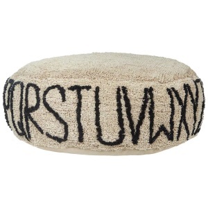 Beliani, Pouf aus Baumwolle Modern TWINSPUR Pouf aus Baumwolle Modern TWINSPUR, Beliani - Pouf aus Baumwolle Modern TWINSPUR, One Size, Beige
