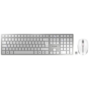 Cherry, DW 9100 SLIM, Desktop-Set, CHERRY JD-9100DE-1 Kabellos, Funk Tastatur, Maus-Set Deutsch, QWERTZ Weiß