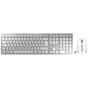 Cherry, DW 9100 SLIM, Desktop-Set, CHERRY JD-9100DE-1 Kabellos, Funk Tastatur, Maus-Set Deutsch, QWERTZ Weiß