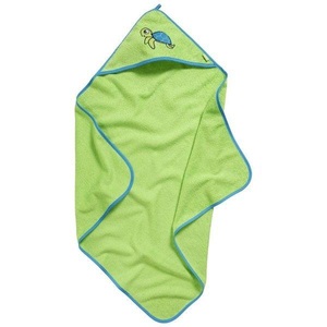 Playshoes, Playshoes Frottee-Kapuzentuch Schildkröte grün, 