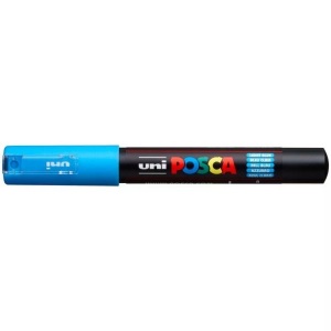 Pebeo, Pebeo Posca 0.7mm, uni-ball Posca Marker, 0.7mm, hellblau, PC1M hellbla