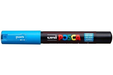 Pebeo, Pebeo Posca 0.7mm, uni-ball Posca Marker, 0.7mm, hellblau, PC1M hellbla