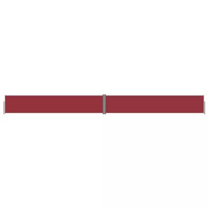 vidaXL, vidaXL Seitenmarkise Ausziehbar Rot 117x1200 cm, vidaXL Seitenmarkise Ausziehbar Rot 117x1200 cm