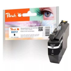 Peach, Peach Tintenpatrone schwarz kompatibel zu Brother LC-3217BK, Peach B3217 BK Druckerpatrone bk ersetzt Brother LC-3217BK für z.B. Brother MFCJ 5335 DW, Brother MFCJ 5330 DW, Brother MFCJ 6930 DW