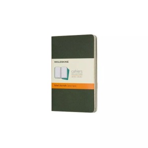 undefined, Moleskine Cahier Pocket/A6, 3er Set, Liniert, Kartoneinband, Myrtengrün, MOLESKINE Cahier P/A6, 3x, Liniert 855211 Myrtengrün 3 Stück