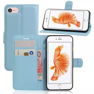 Cover-Discount, iPhone 8 / 7 - Leder Tasche Etui Hülle Karten Fächer hell, Cover-Discount - iPhone SE / 8 7 Leder Etui, Weiss
