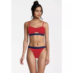 FILA, Bikini Sanming Unisex Rot Bunt S, Fila Bandeau-Bikini »FILA Bikini Sanming«