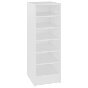 vidaXL, vidaXL Schuhschrank Weiß 31,5x35x90 cm Spanplatte