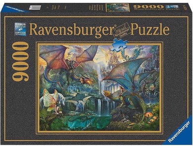 Ravensburger Verlag, Ravensburger Puzzle 16721 - DrachenwaldPuzzle für Erwachsene und Kinder ab 14 Jahren, Ravensburger - Zauberhafter Drachenwald, 9000 Teile