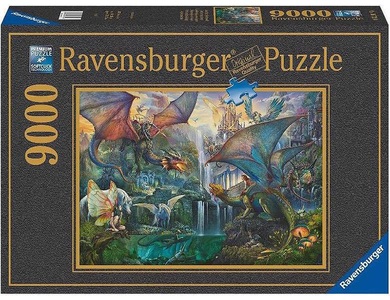 Ravensburger Verlag, Ravensburger Puzzle 16721 - DrachenwaldPuzzle für Erwachsene und Kinder ab 14 Jahren, Ravensburger - Zauberhafter Drachenwald, 9000 Teile