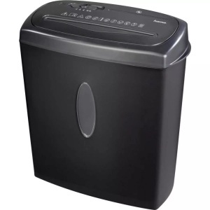 HAMA, Hama Home X10CD Aktenvernichter Streifenschnitt 4 x 40 mm 15 l Blattanzahl (max.): 11 Sicherheitsstufe 2 Vernichtet auch, HAMA Home X10CD - Aktenvernichter (Schwarz)