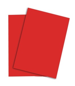 Papyrus, PAPYRUS Rainbow Papier FSC A4 88043132 intensivrot, 160g 250 Blatt