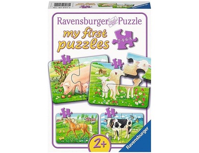 Ravensburger Verlag, Ravensburger Verlag my first puzzles - Unsere Lieblingstiere 2/4/6/8-teilig, 