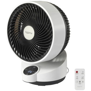 Sygonix, Sygonix Tischventilator 50 W (Ø x H) 250 mm x 318 mm Weiß, Sygonix Tischventilator 50 W (Ø x H) 250 mm x 318 mm Schwarz, Weiß