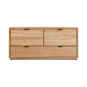 Tikamoon, TV-Schrank aus massivem Teak 120 cm Senson TV-Schrank aus massivem Teak 120 cm Senson, 