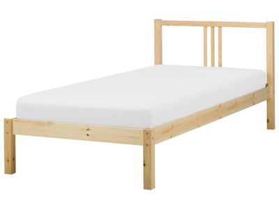 Bett mit Lattenrost aus Kiefernholz Skandinavisch VANNES Bett mit Lattenrost aus Kiefernholz Skandinavisch VANNES