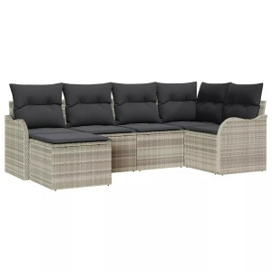 vidaXL, VidaXL - Garten-sofa poly-rattan, One Size, Grau