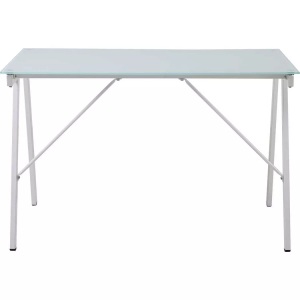 mutoni trend, Schreibtisch Glass weiss 120x65, Schreibtisch Glass weiss 120x65