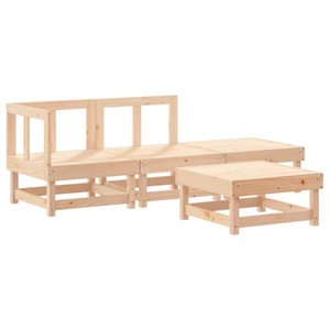 vidaXL, vidaXL 4-tlg. Garten-Lounge-Set Massivholz Kiefer, 