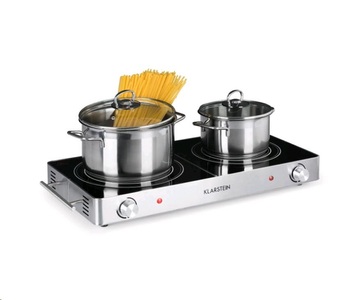Klarstein, VariCook Duo Kochplatte Infrarot - Silber VariCook Duo Kochplatte Infrarot - Silber, 