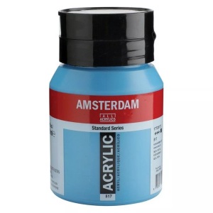 Amsterdam, Amsterdam Acrylfarbe Standard, TALENS Acrylfarbe Amsterdam 500ml 17725172 königsblau