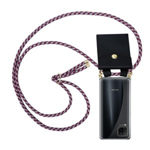Cadorabo, Handy Kette für Huawei NOVA 6 SE P40 LITE NOVA 7i Silikon mit Gold Ringen, 