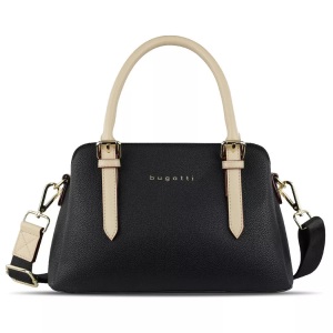 Bugatti, bugatti Henkeltasche »ELLA«, (1 tlg.), Bugatti - Handtasche Ella S, für Damen, Schwarz, One Size