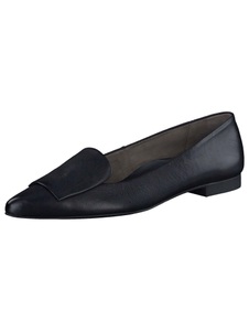 Paul Green, Loafer aus weichem Kalbsleder Paul Green Schwarz, Paul Green Ballerina, Flats, Business Schuh in spitzer Form