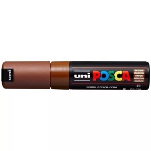 uni-ball, UNI-BALL Posca Marker 4.5-5.5mm PC-7M BROWN braun, Rundspitze, uni-ball Posca Marker, 4.5-5.5mm, braun, Rundspitze, PC-7M BROWN