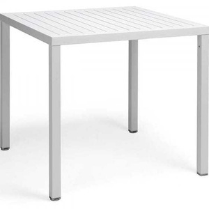 Nardi, Nardi - Cube-80 - White, Gartentisch stapelbar Cube weiss 80