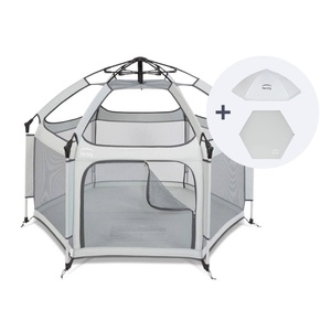 tenty, Tenty Laufgitter Set Mit Bodenmatte Und Dach, Grau Unisex 130 cm, tenty - Laufgitter Set mit Bodenmatte und Dach, 150 cm, Grau