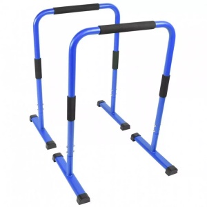 Gorilla sports, Push Up Stand Dip Barren Unisex Blau ONE SIZE, 