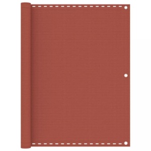 vidaXL, vidaXL Balkon-Sichtschutz Terracotta-Rot 120x600 cm HDPE, vidaXL Balkon-Sichtschutz Terracotta-Rot 120x600 cm HDPE
