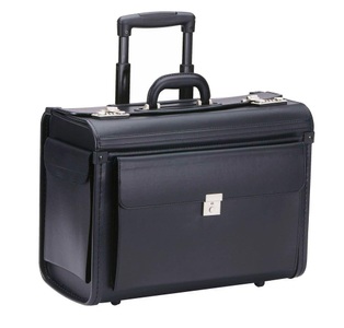 Dermata Lederwaren, Dermata Lederwaren Pilotenkoffer 50cm aus Synthetik in Schwarz, Dermata Lederwaren - Pilotenkoffer 50cm aus Synthetik, One Size, Schwarz