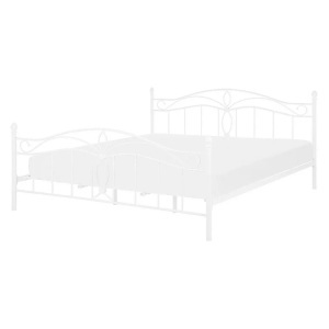 Beliani, Bett mit Lattenrost aus Metall Retro ANTLIA Bett mit Lattenrost aus Metall Retro ANTLIA