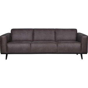 mutoni casual, Sofa Statement 3-Sitz 230 Recycling Leder grau, Sofa Statement 3-Sitzer Recycling Leder grau 230
