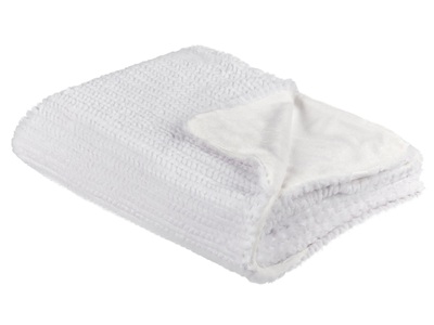 Beliani, Kuscheldecke aus Polyester BJAS Kuscheldecke aus Polyester BJAS, Beliani - Kuscheldecke aus Polyester BJAS, One Size, Weiss Bunt