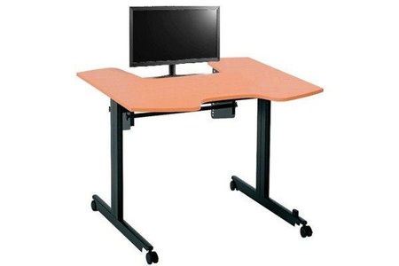 Maul, MAUL Höhenverstellbarer Tisch 1213 schwarz/ Buche, Maul - Höhenverstellbarer Tisch, 120cm, Schwarz