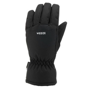 WEDZE, Skihandschuhe - 100 Kinder Warm Wasserdicht Schwarz Unisex Schwarz 5-6A, WEDZE - Handschuhe GL 100, 116, Charcoal Black