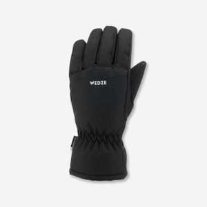 WEDZE, Skihandschuhe - 100 Kinder Warm Wasserdicht Schwarz Unisex Schwarz 5-6A, WEDZE - Handschuhe GL 100, 116, Charcoal Black