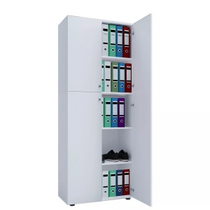 MID.YOU, MID.YOU Aktenschrank in weiß 70/182/37 cm , 'Lona' _ Weiss , Holzwerkstoff , 4 Fächer , 70x182x37 cm , melaminharzbeschichtet,Nachbildung , 000657007621, VCM - Büroschrank mit 5 Fächern | moderner Aktenschrank Drehtüren Maße ca. B. 70 x H. 184 T. 40 cm ? Lona 5-Fach, One Size, Weiss