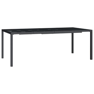 vidaXL, vidaXL Gartentisch Anthrazit 200x100x72 cm Stahl, vidaXL Gartentisch Anthrazit 200x100x72 cm Stahl