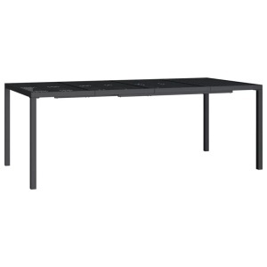 vidaXL, vidaXL Gartentisch Anthrazit 200x100x72 cm Stahl, vidaXL Gartentisch Anthrazit 200x100x72 cm Stahl
