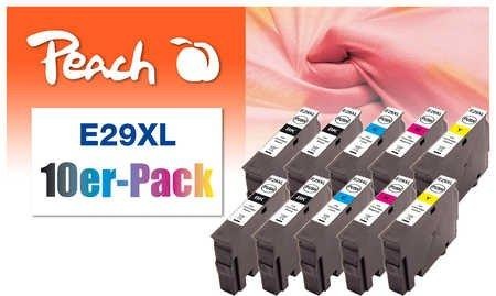 Peach, Peach 10er-Pack Tintenpatronen kompatibel zu Epson No. 29XL, Tintenpatrone »Peach Epson Nr. 29XL«, (10 St.)