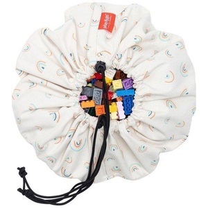 Play & Go, Play & Go 2in1 Spielmatte und Spielzeugsack MINI - RAINBOW (Ø40) in weiß, Play&Go - Rainbow Spielzeugsack Mini 40cm, One Size, Multicolor