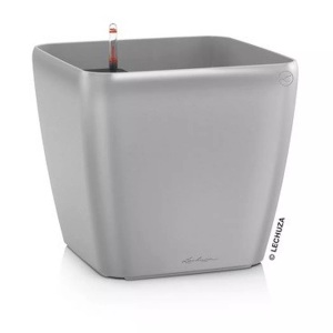 Lechuza, Lechuza - 4er-Set Blumenkästen mit Integriertem Bewässerungssystem Quadro Premium 21 LS - Silber, Lechuza Pflanzentopf Quadro Premium 21 LS Silber