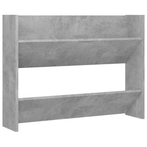 vidaXL, vidaXL Wand-Schuhschrank Betongrau 80x18x60 cm Spanplatte