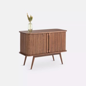 LA REDOUTE INTERIEURS, Sideboard Wapong Mit 2 Schiebetüren Unisex Braun ONE SIZE, La Redoute Intérieurs - Sideboard Wapong mit 2 Schiebetüren, One Size, Braun