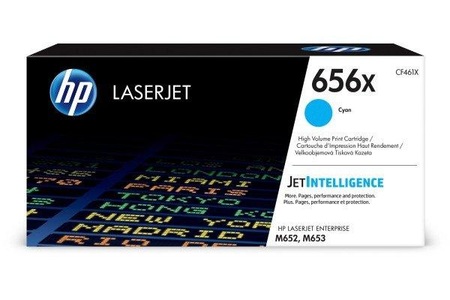 Hp, Original Tonerpatrone cyan HP No. 656X, CF461X, HP H656X Toner XL cyan - HP No. 656X, CF461X für z.B. HP Color LaserJet Enterprise M 652 dn, HP Color LaserJet Enterprise M 652 n